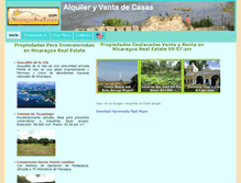 Tablet Screenshot of nicaraguarealestate.com
